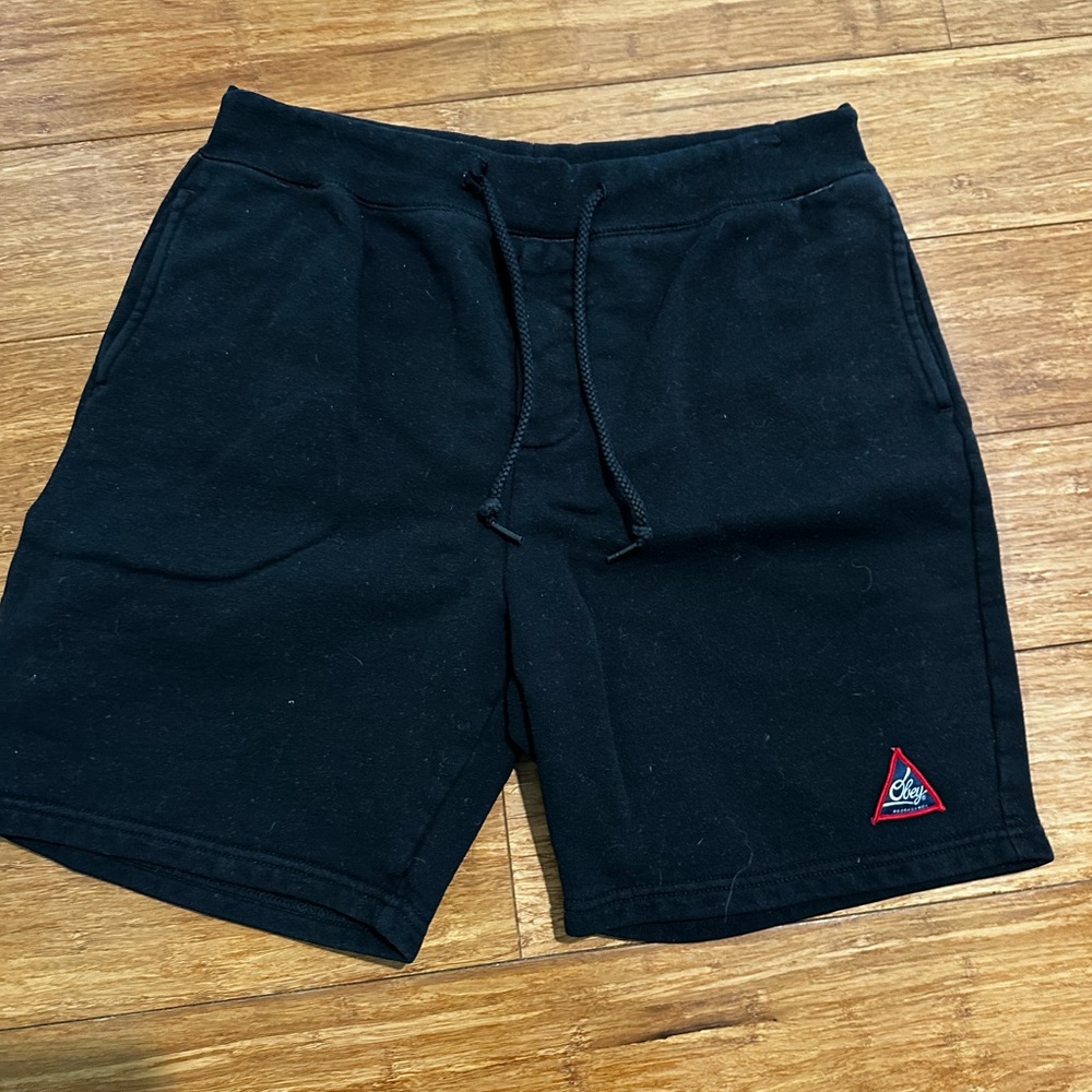Obey Black Sweat Shorts – Size M Excellent Condition